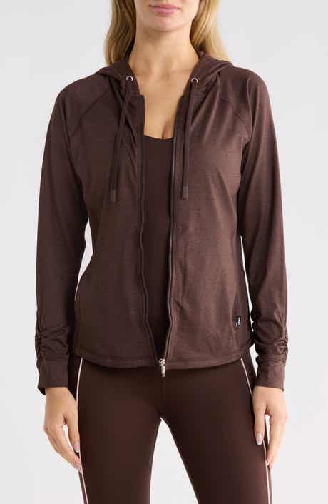Space Dye Raglan Sleeve Full Zip Hoodie