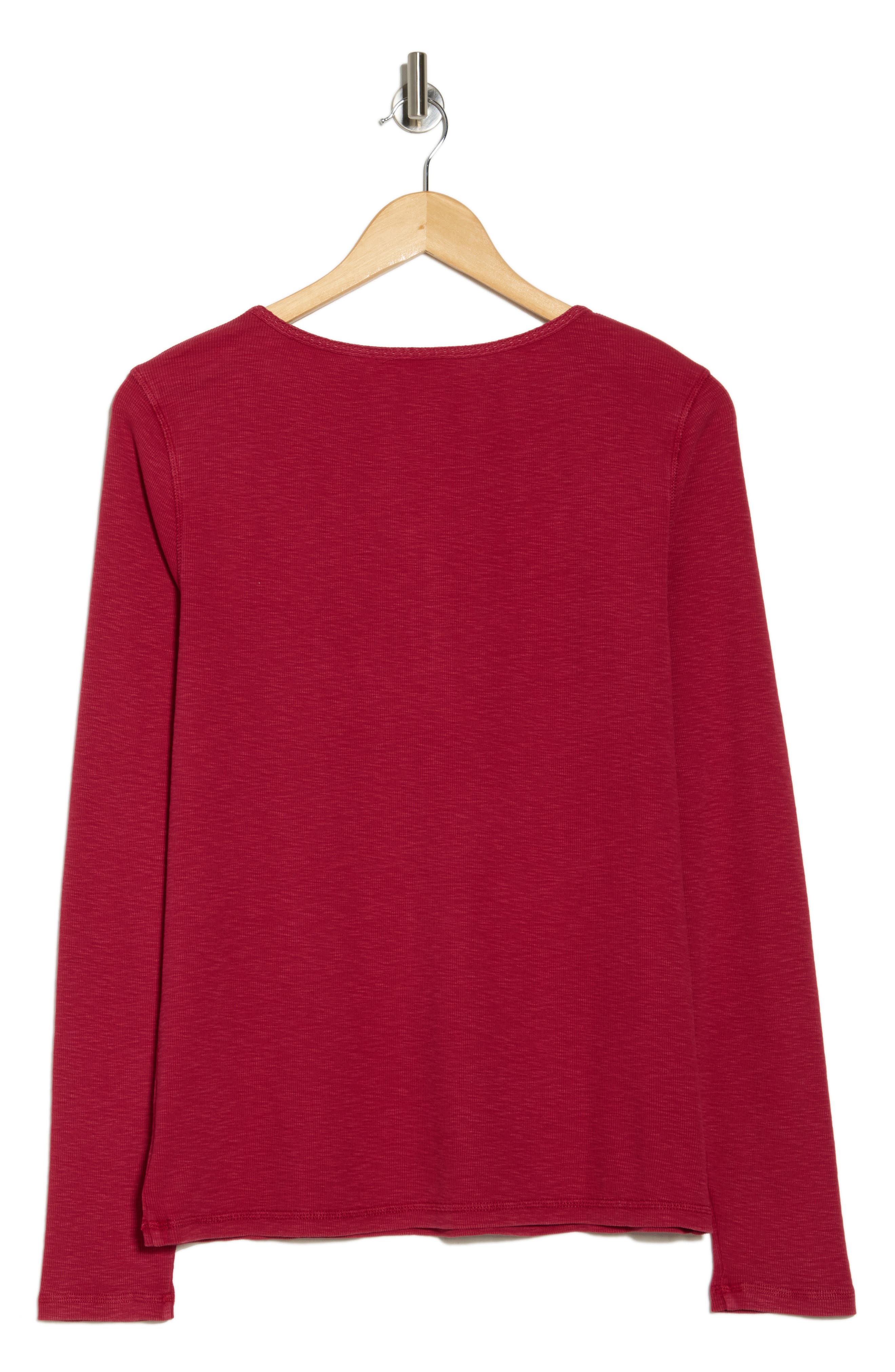 Lace Trim Henley - image 4