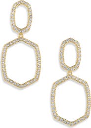 Kendra Scott Daphne Pavé Open Frame Drop Earrings
