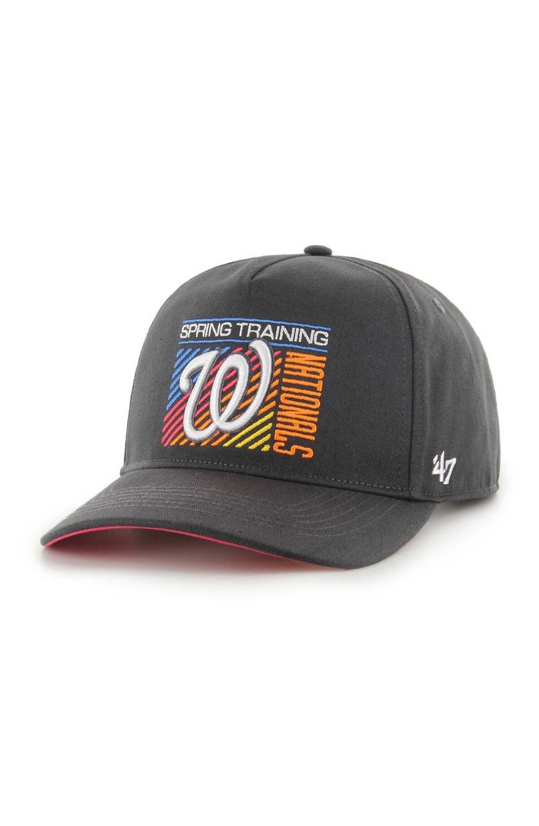 '47 Men's '47 Charcoal Washington Nationals 2023 Spring Training Reflex Hitch Snapback Hat, Main, color, Charcoal