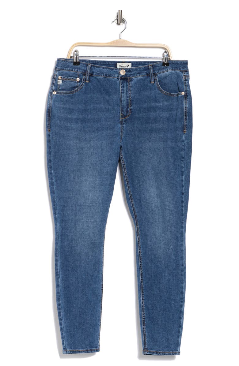 Seven7 Bombshell Skinny Jeans, Alternate, color, Honey