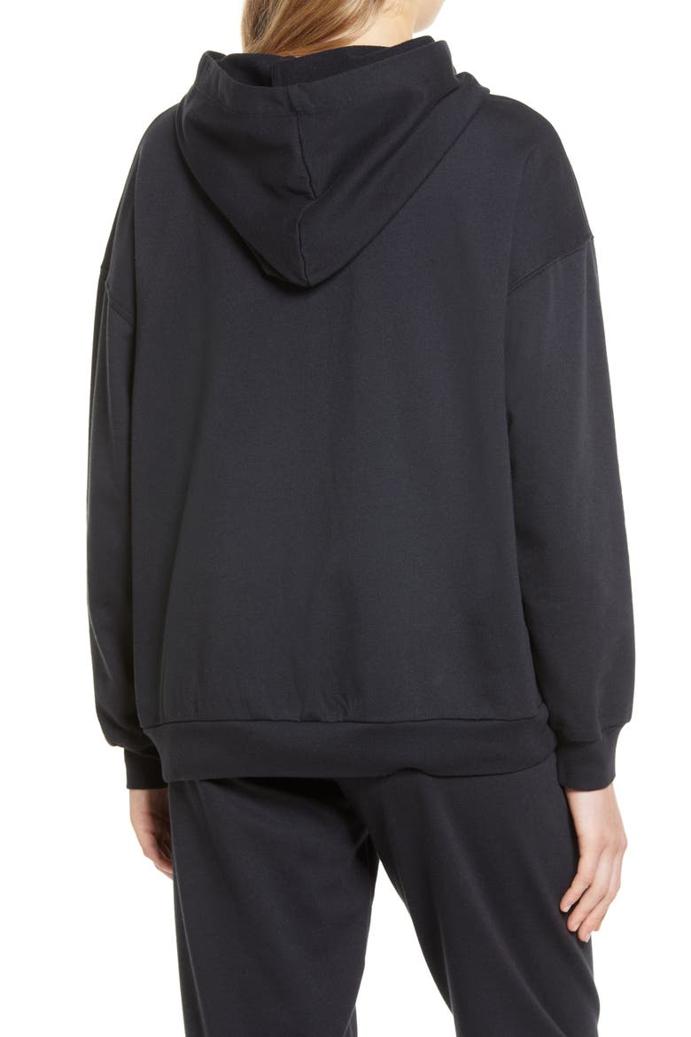 Boyfriend Hoodie, Alternate, color, BLACK