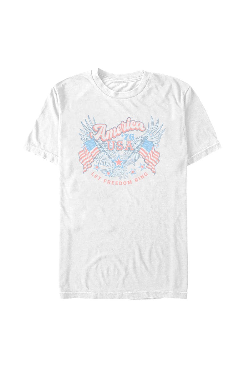 Men's Lost Gods America 76 Let Freedom Ring  Graphic T-Shirt, Main, color, White
