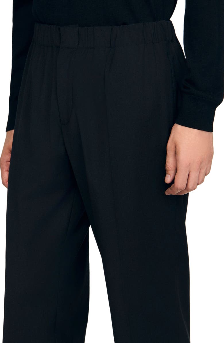 SANDRO Wide-leg trousers, Alternate, color, 