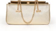 Jewel Badgley Mischka Senna Faux Leather Vintage Inspired Clutch