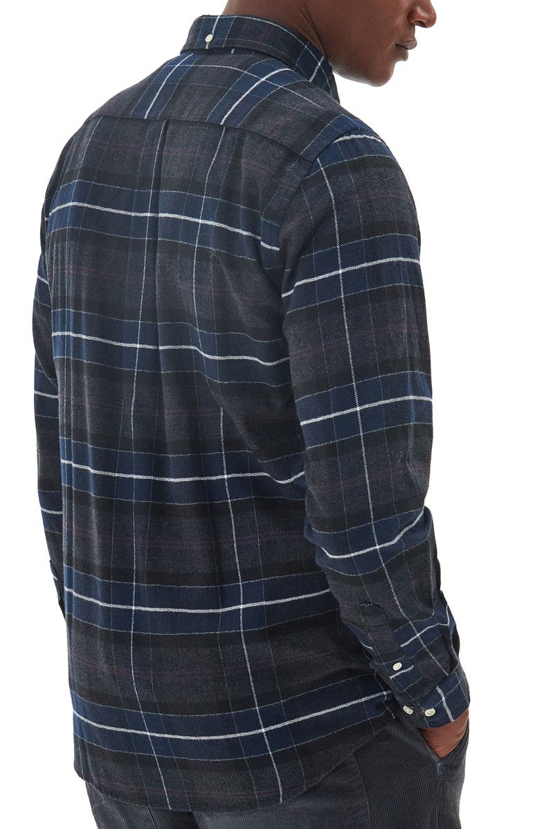 Barbour Kyeloch Tailored Fit Plaid Cotton Button-Down Shirt, Alternate, color,