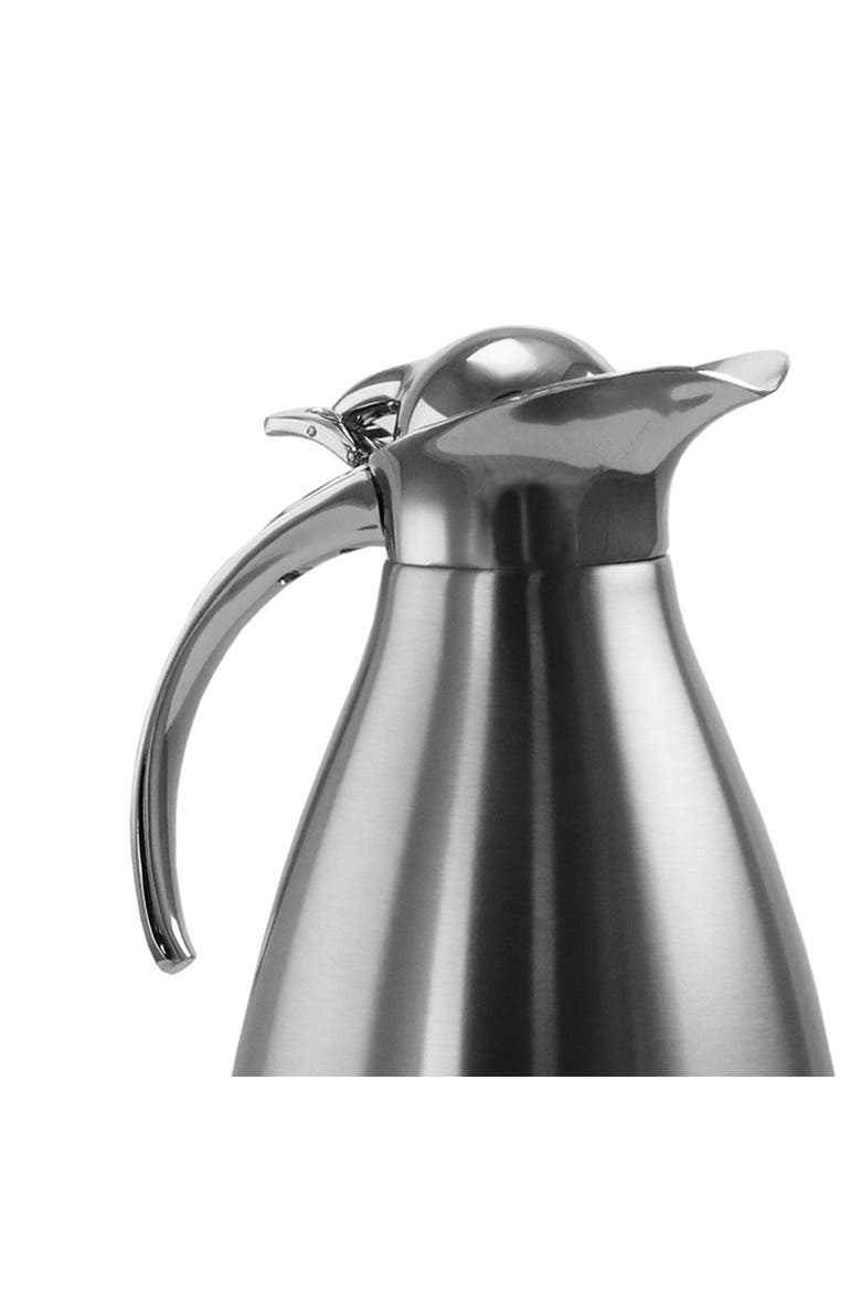2L Deluxe Stainless Steel Thermal Beverage Carafe for Coffee and Tea, Alternate, color, Silver