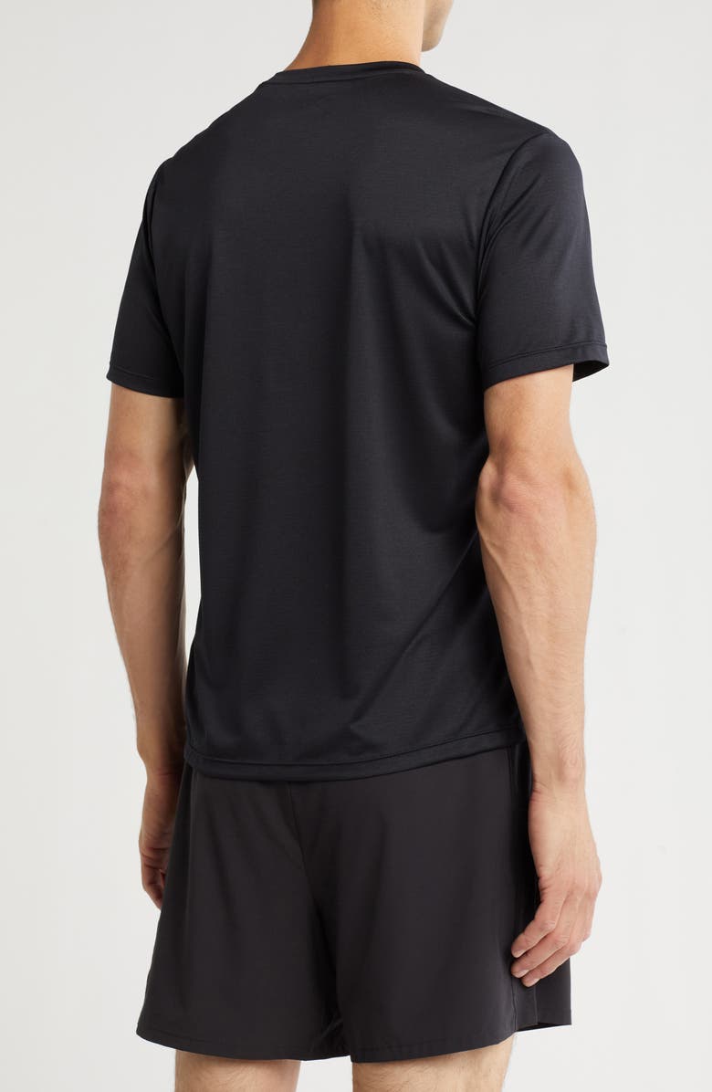 Z by Zella Sprint Crewneck T-Shirt, Alternate, color, Black Caviar