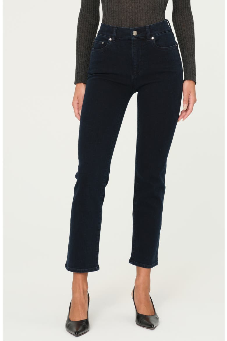 Mara Instasculpt Mid Rise Straight Leg Jeans, Main, color, FLATIRON