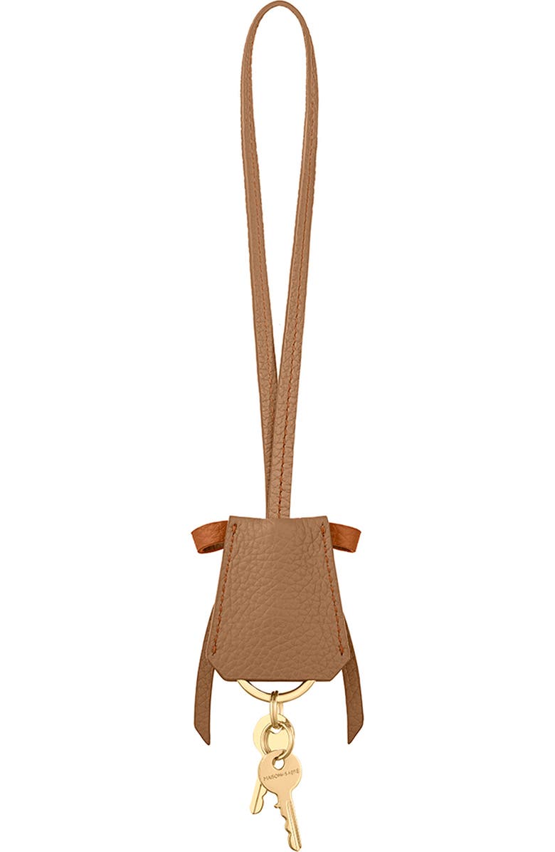 MAISON de SABRÉ The Bow Padlock Charm, Alternate, color, Sandstone Pecan