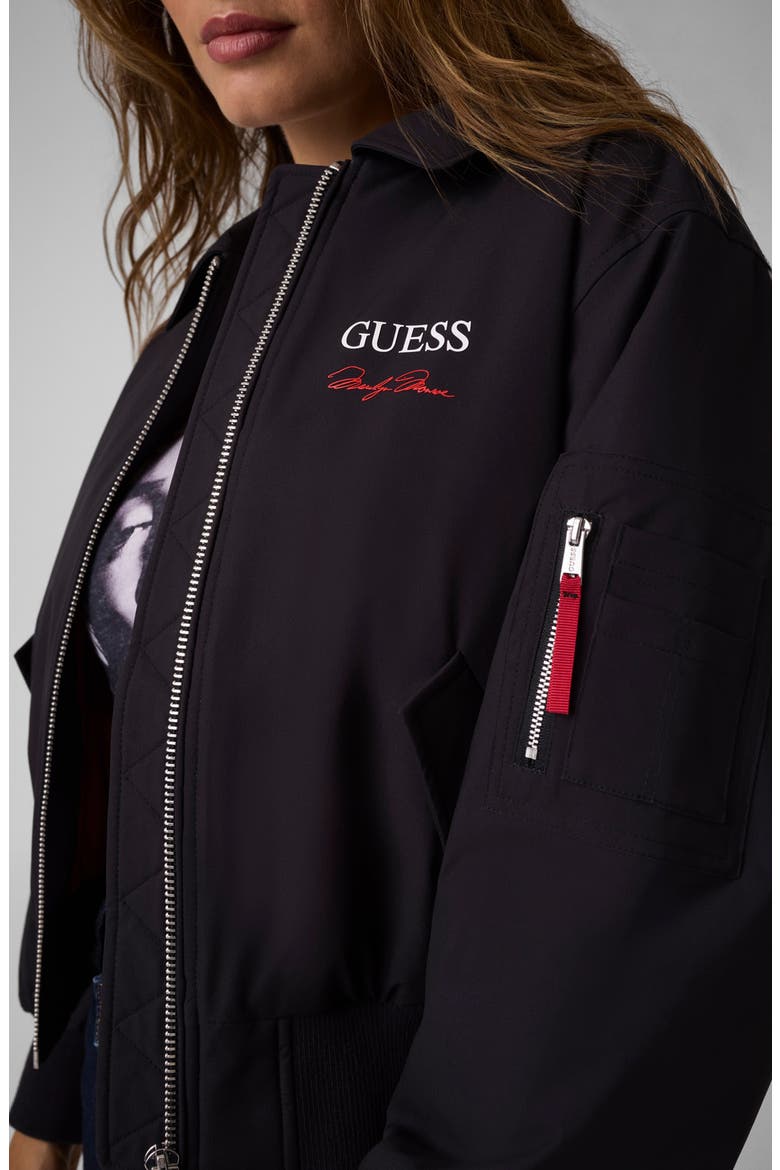 Marilyn Bomber Jacket, Alternate, color, JBLACK-BLACK