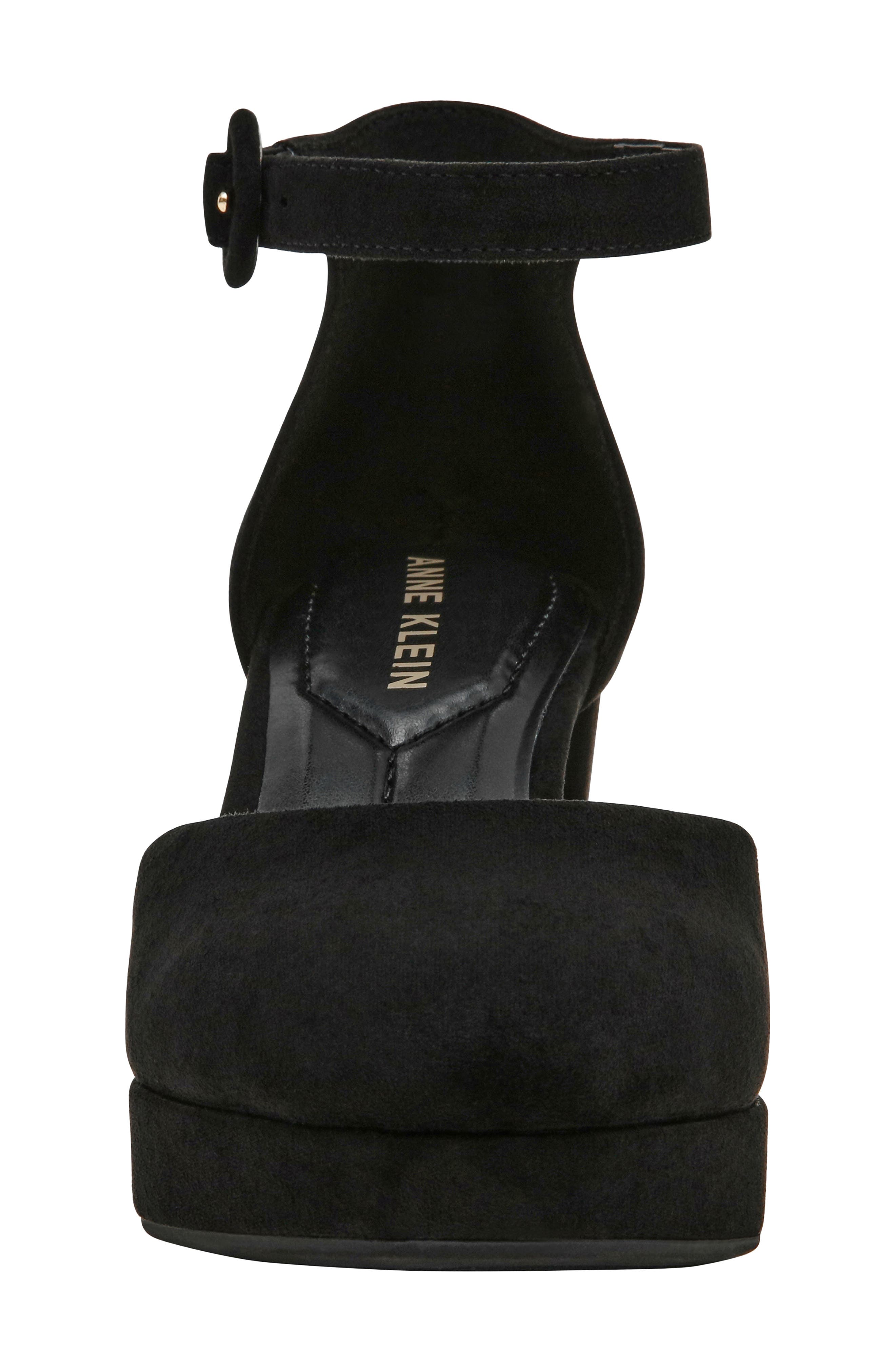 Faith Platform Ankle Strap Pump, Alternate, color, BLACKK MICRO SUEDE