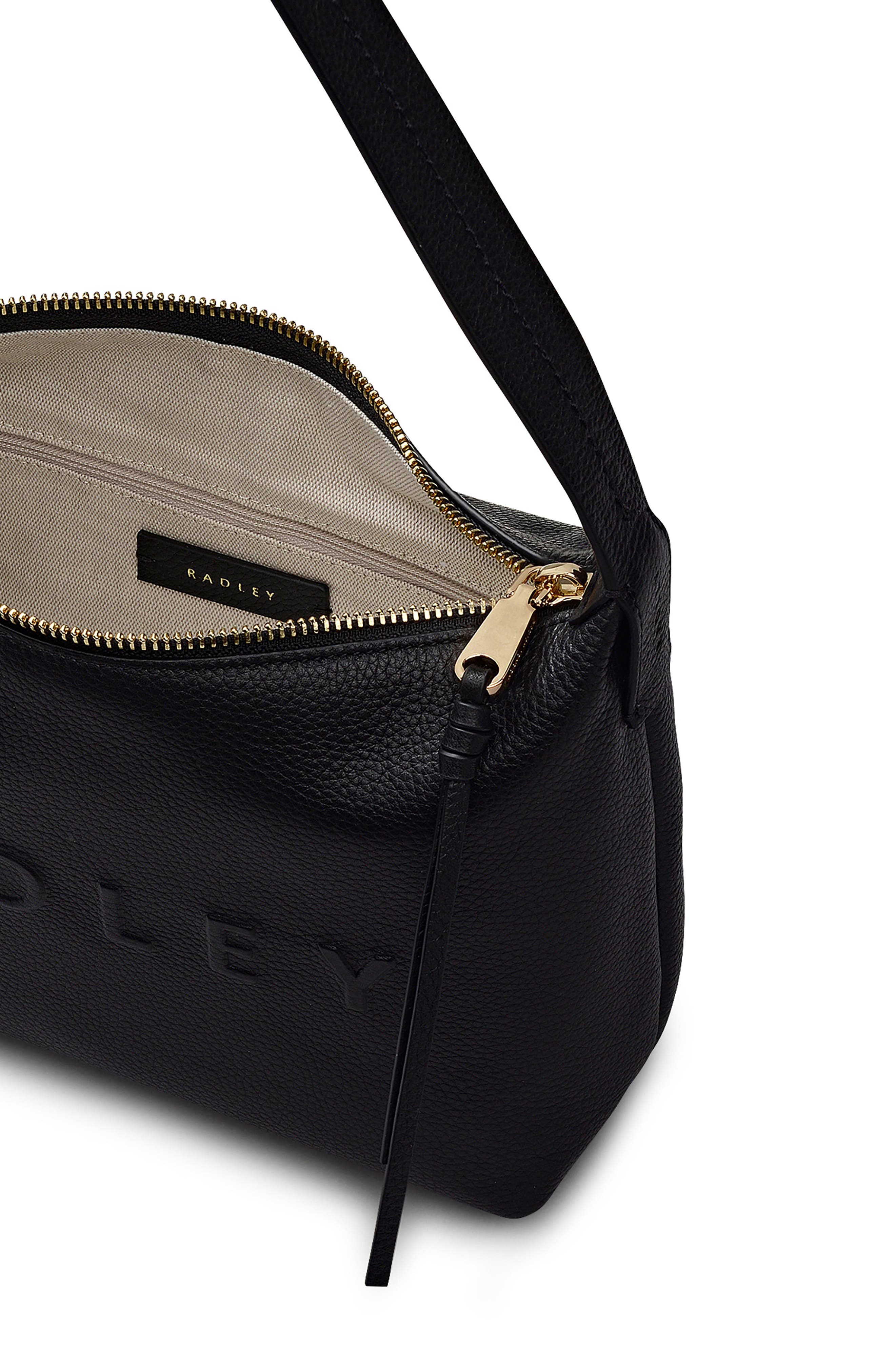 Radley Ridgeway Gardens Medium Ziptop Satchel Bag, Alternate, color, Black