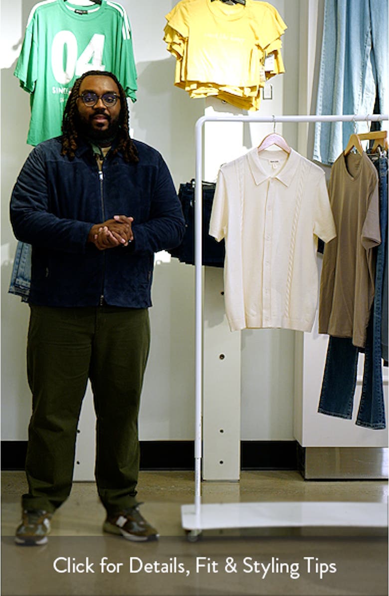 Cable Detail Short Sleeve Cardigan, sales video thumbnail