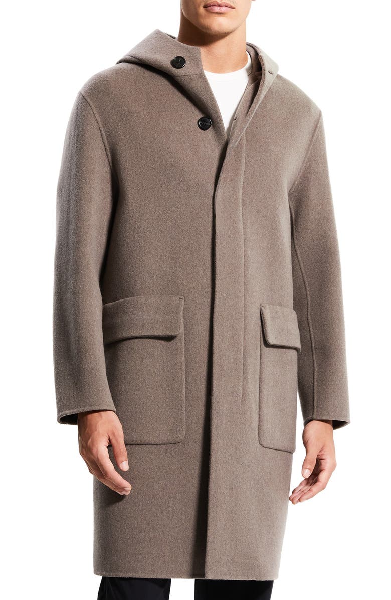 Theory Thompson Luxe New Divide Wool Blend Coat, Alternate, color, 
