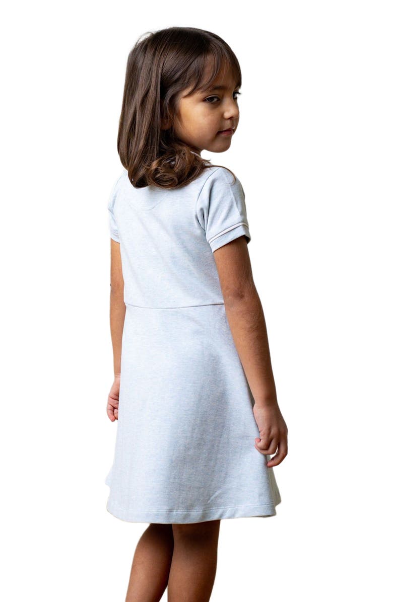 Hope & Henry Girls' Organic French Terry Contrast Dress, Kids, Alternate, color,