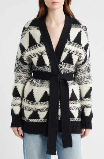 Fregolano Tie Front Longline Cardigan