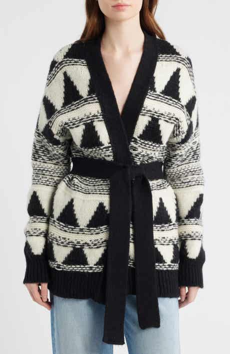 Fregolano Tie Front Longline Cardigan