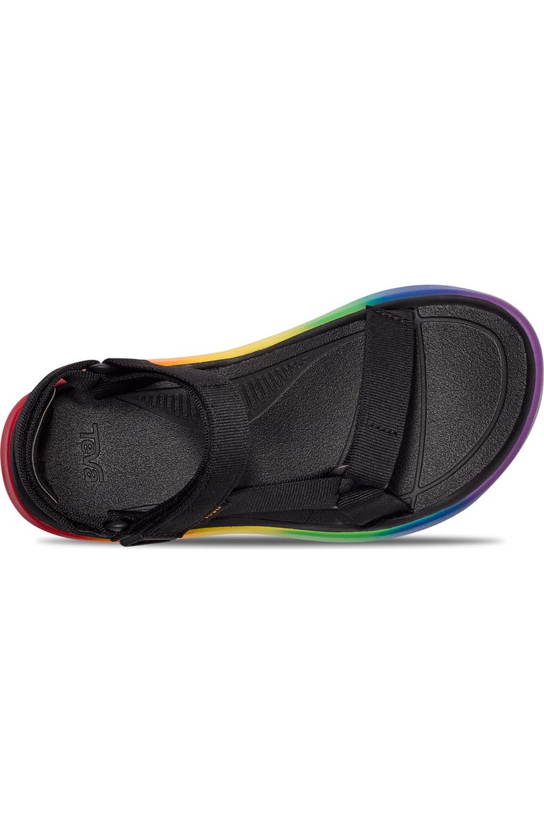 Teva Hurricane XLT2 Ampsole Brite Wedge Sandal, Alternate, color, Black/ Rainbow
