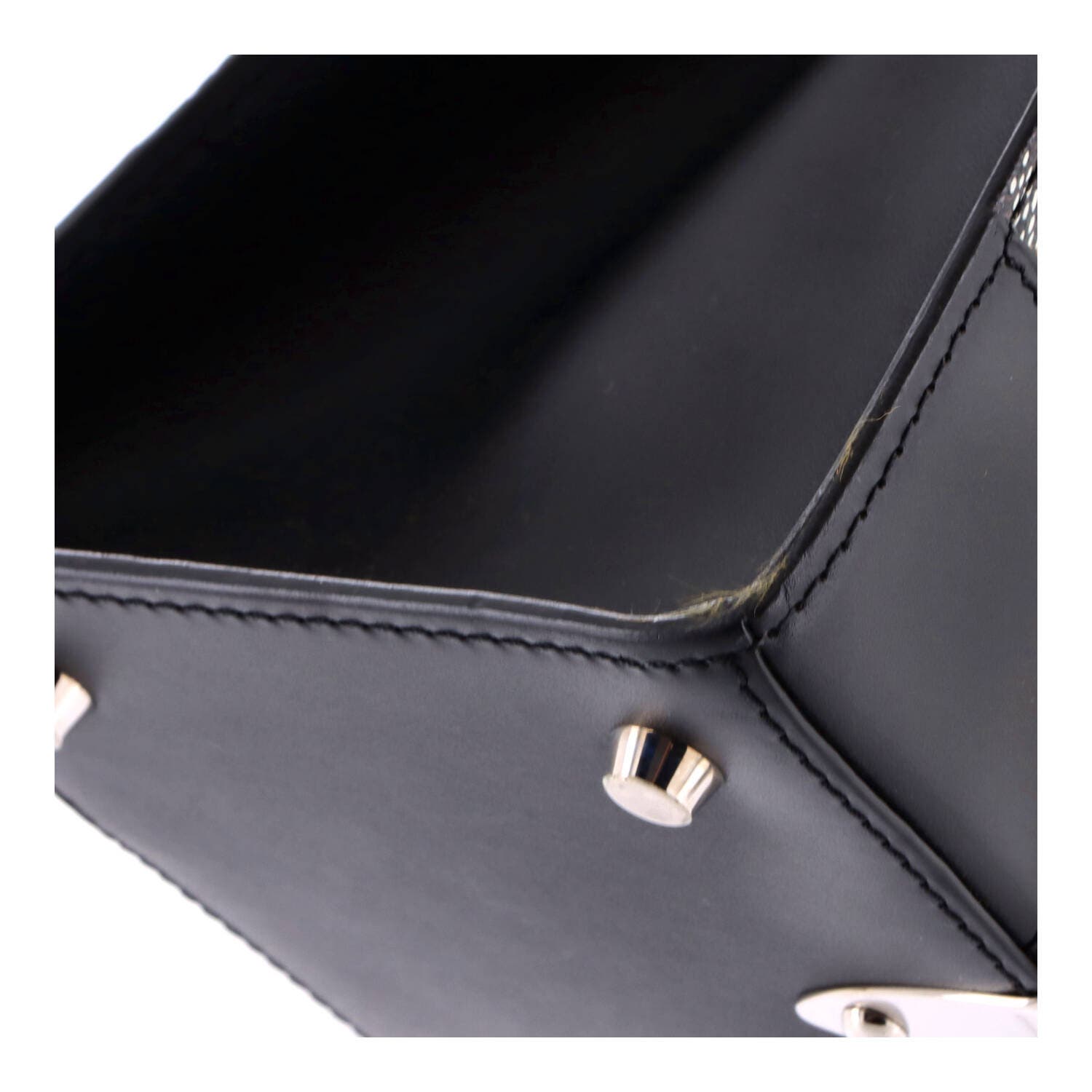 Saigon Top Handle Bag Coated Canvas with Leather PM, Alternate, color, Black