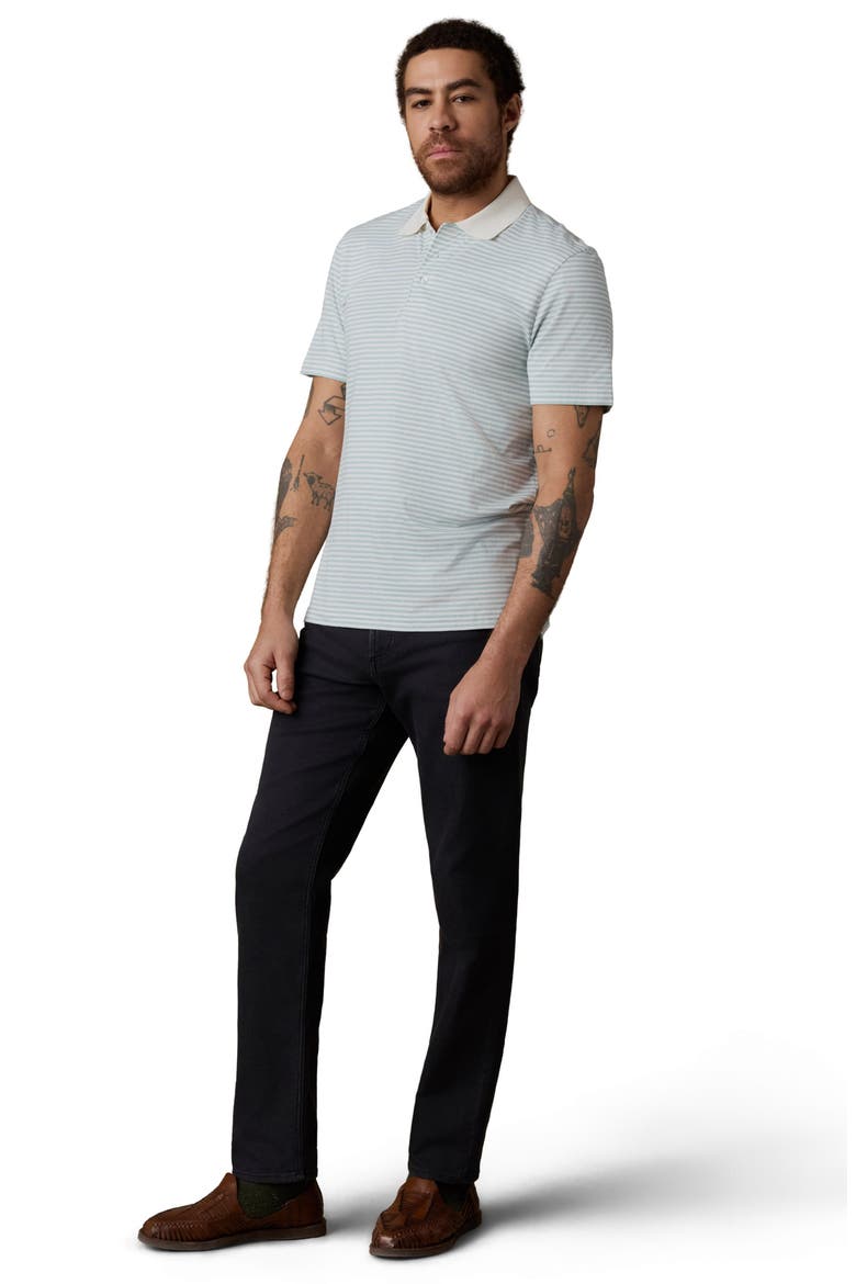 Movement Piqué Knit Polo, Alternate, color, BEACH FOG STRIPE
