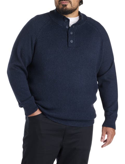 Big & Tall Mockneck Pullover Sweater