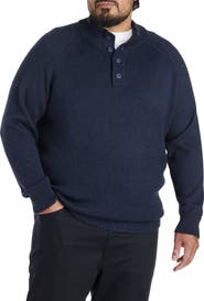 Synrgy Big & Tall Mockneck Pullover Sweater