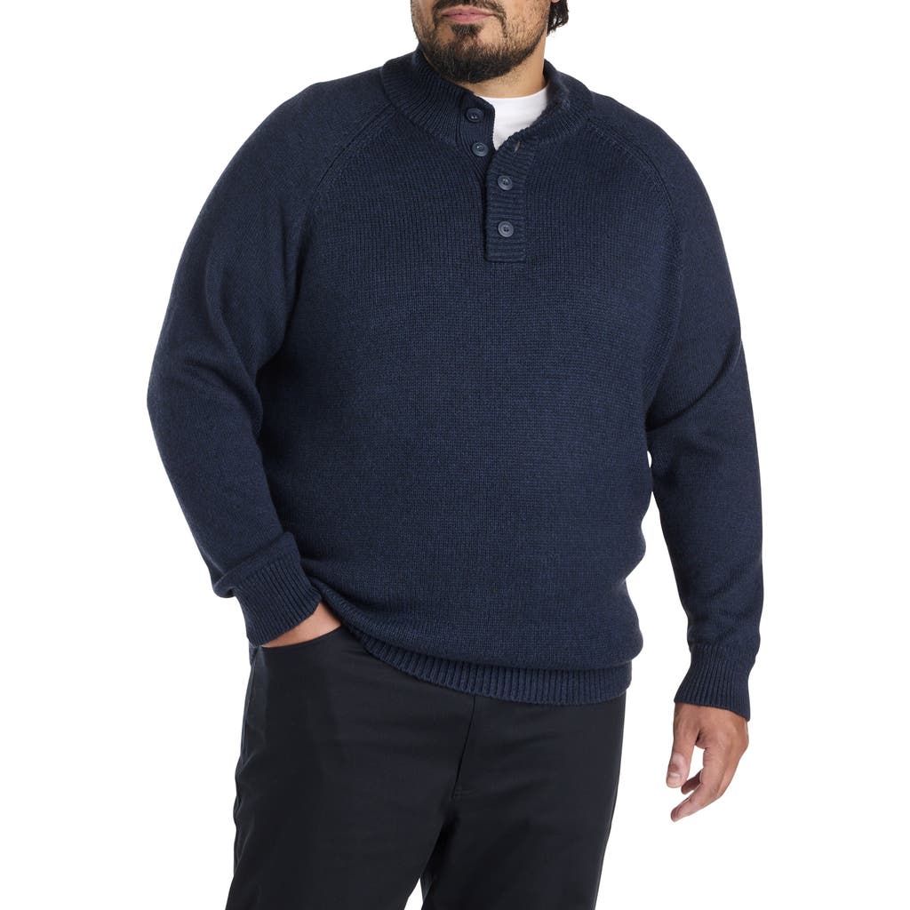 Synrgy Big & Tall Mockneck Pullover Sweater