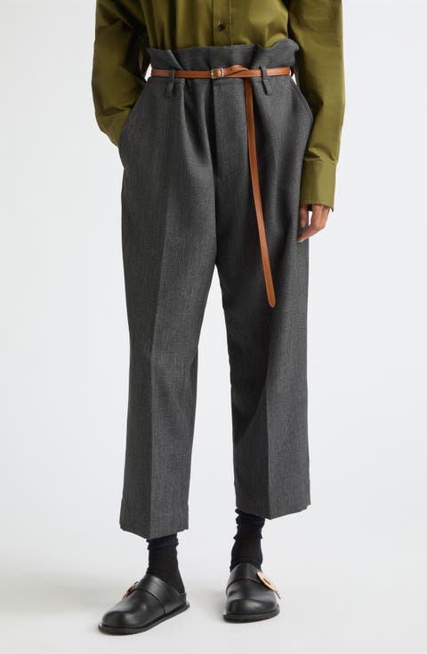High Waist Wide Leg Trousers