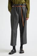 PLAN C High Waist Wide Leg Trousers