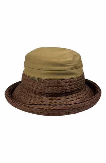 Woven & Straw Rolled Bucket Hat