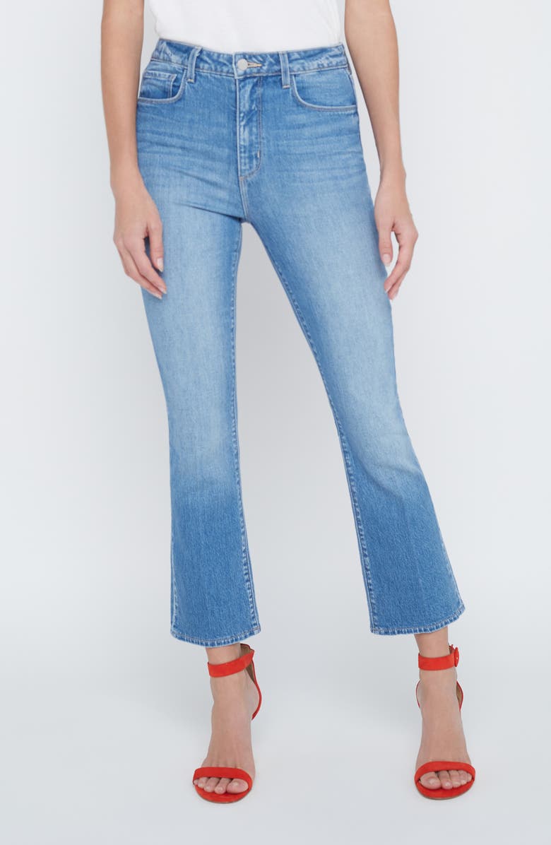 L'AGENCE Mira Crop Micro Bootcut Jeans, Main, color, Seneca