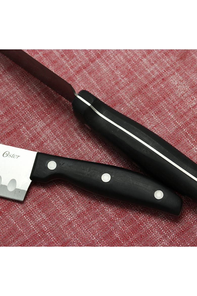 Granger 2 Piece Stainless Steel Santoku Knife Set with Black Handles, Alternate, color, Black