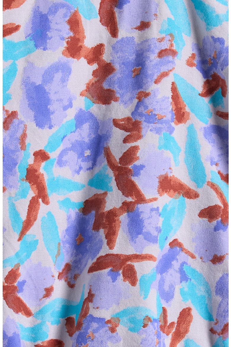 Watercolor All Over Organic Cotton Bodysuit, Alternate, color, OFF WHITE