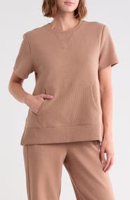 DKNY Crewneck Sweatshirt with Kangaroo Pocket