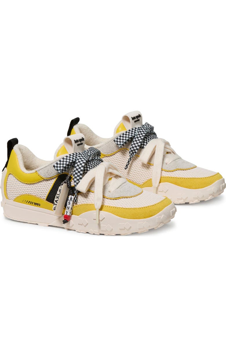 Kate Spade New York k as in kate nyc taxi lace-up sneaker, Alternate, color, Rich Lemon Multi