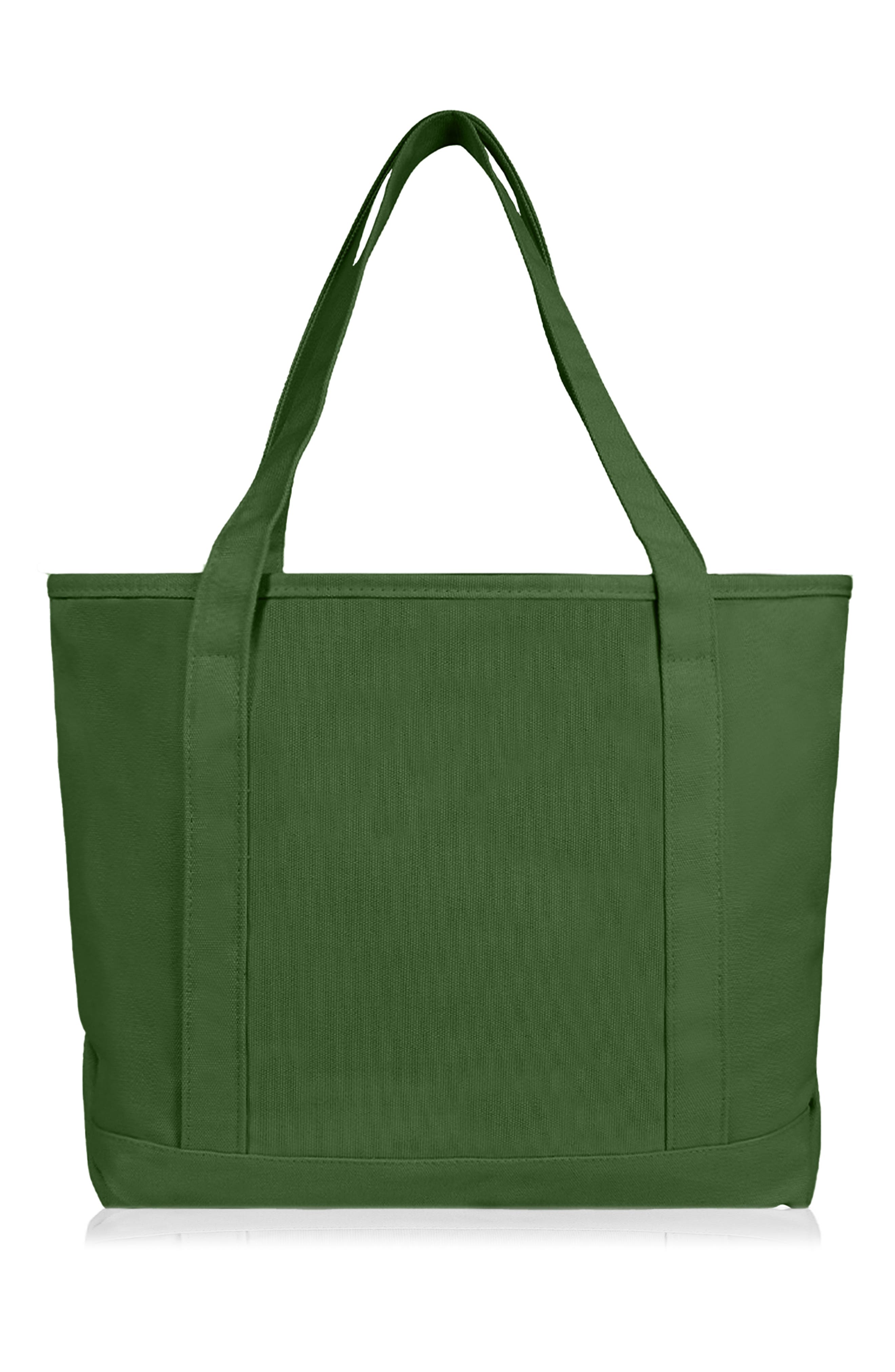 Ghost 20" Go-To Canvas Tote Bag, Alternate, color, Olive