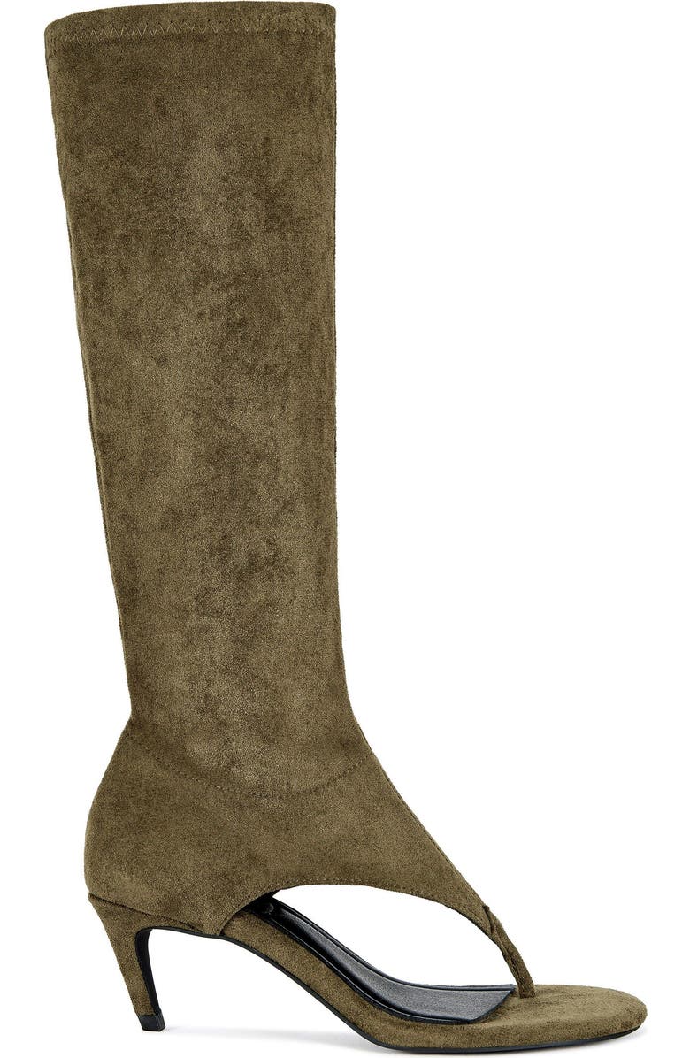 AZALEA WANG CECILE-OLIVE STILETTO SANDAL BOOT - OLIVE / 8.5 / STILETTO, Main, color, Olive