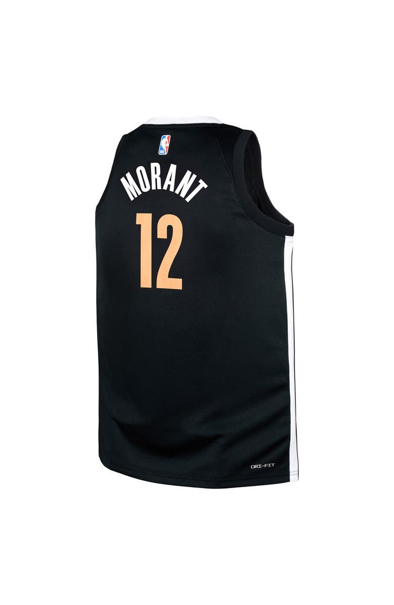 Nike Youth Nike Ja Morant Black Memphis Grizzlies Swingman Replica Jersey - City Edition, Alternate, color,