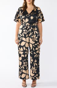Estelle Noosa Floral Short Sleeve Jumpsuit