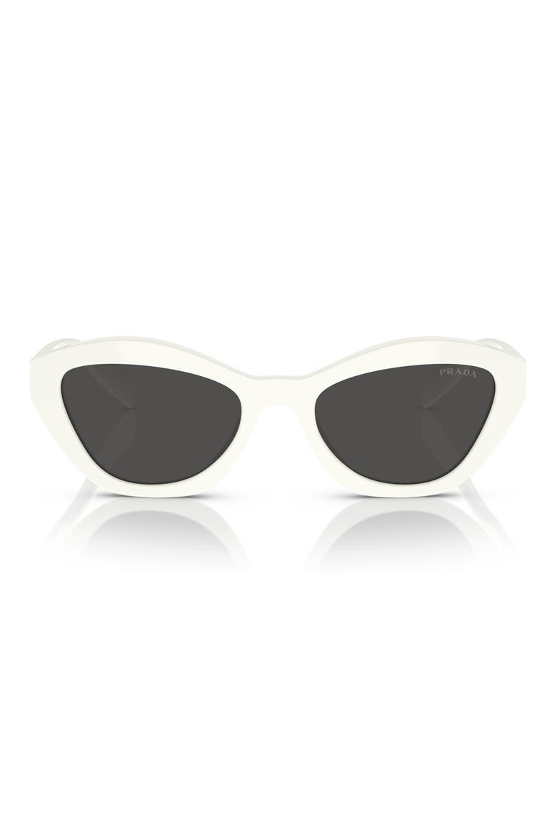 55mm Butterfly Sunglasses, Main, color, WHITE
