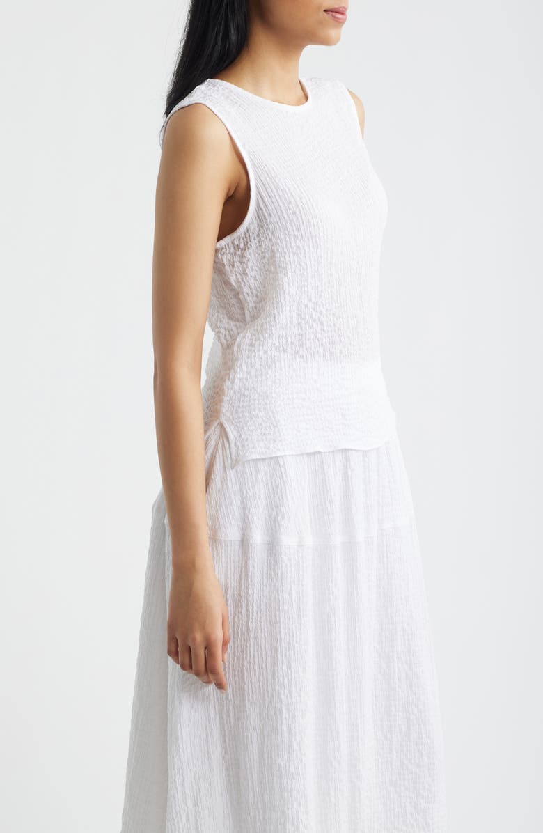 Bernardo Sleeveless Top, Alternate, color, Bright White