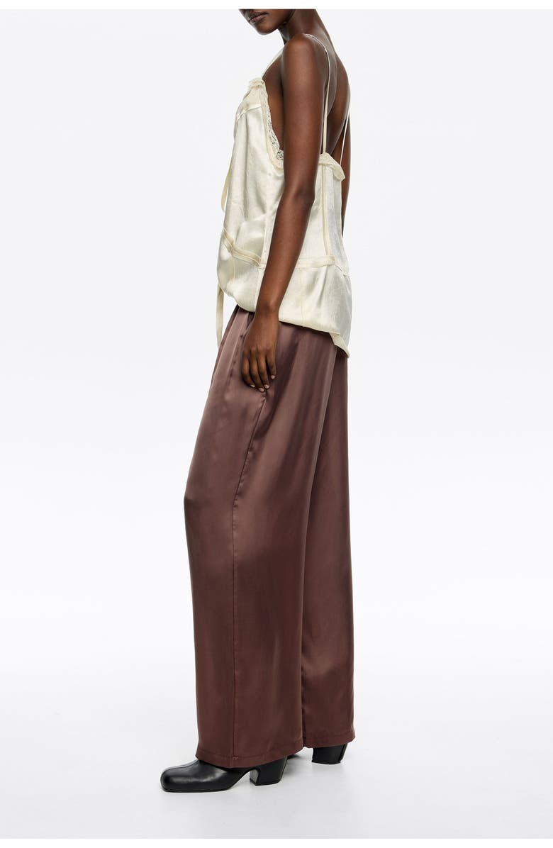 Bimba y Lola Darted Jogger Trousers, Alternate, color, Brown