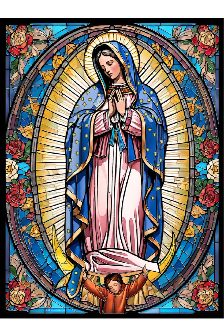 Stained Glass Our Lady 1000 piece Jigsaw Puzzle for Adults, Alternate, color, Multicolor