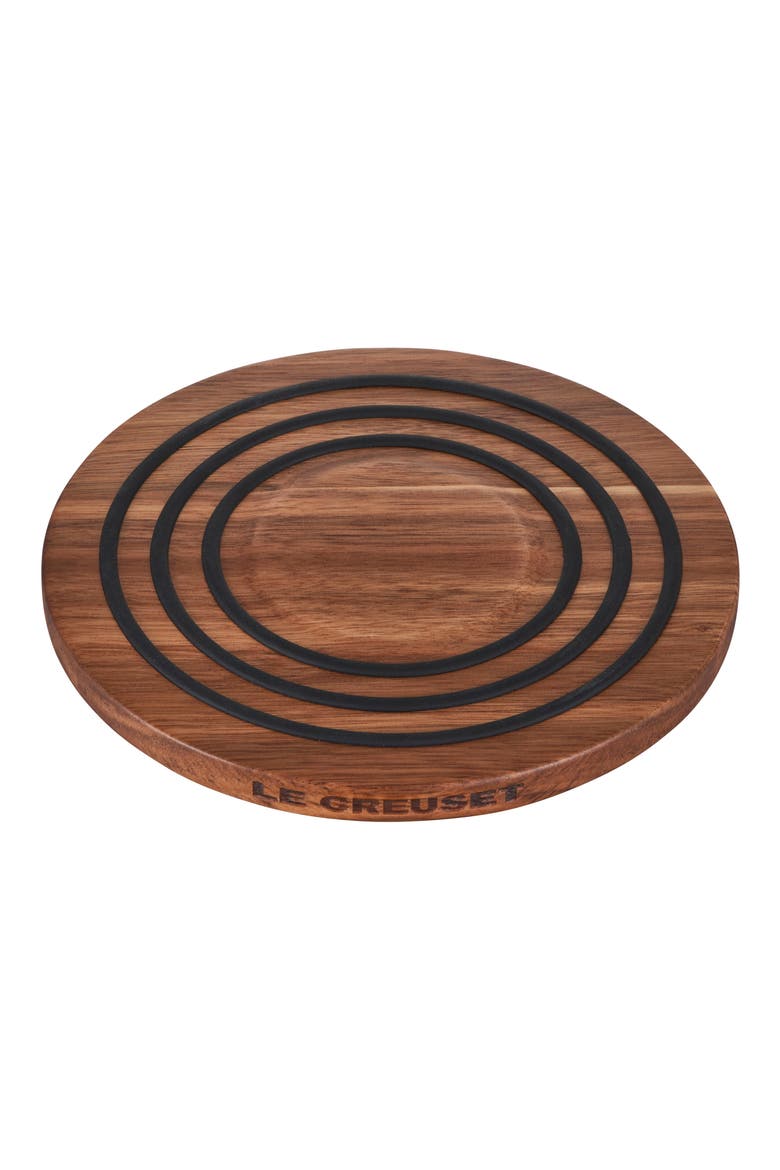 Magnetic Wooden Trivet, Alternate, color, BROWN