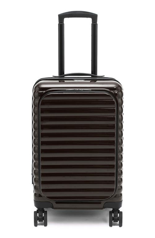 THINK ROYLN Accomplice 21-Inch Hardside Carry-On Spinner Suitcase in Glossy Chocolate at Nordstrom