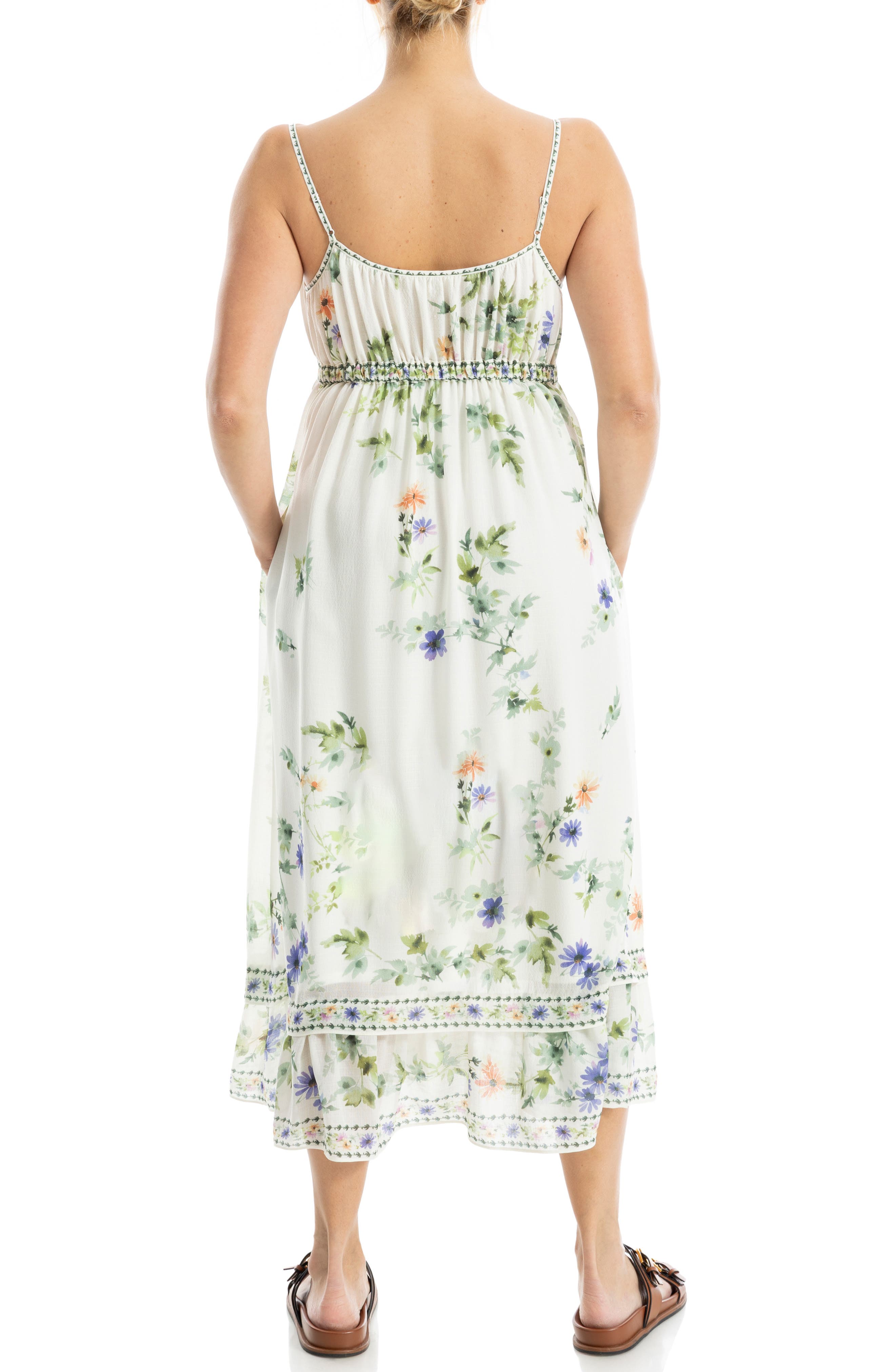 Floral Empire Waist Midi Dress - image 2