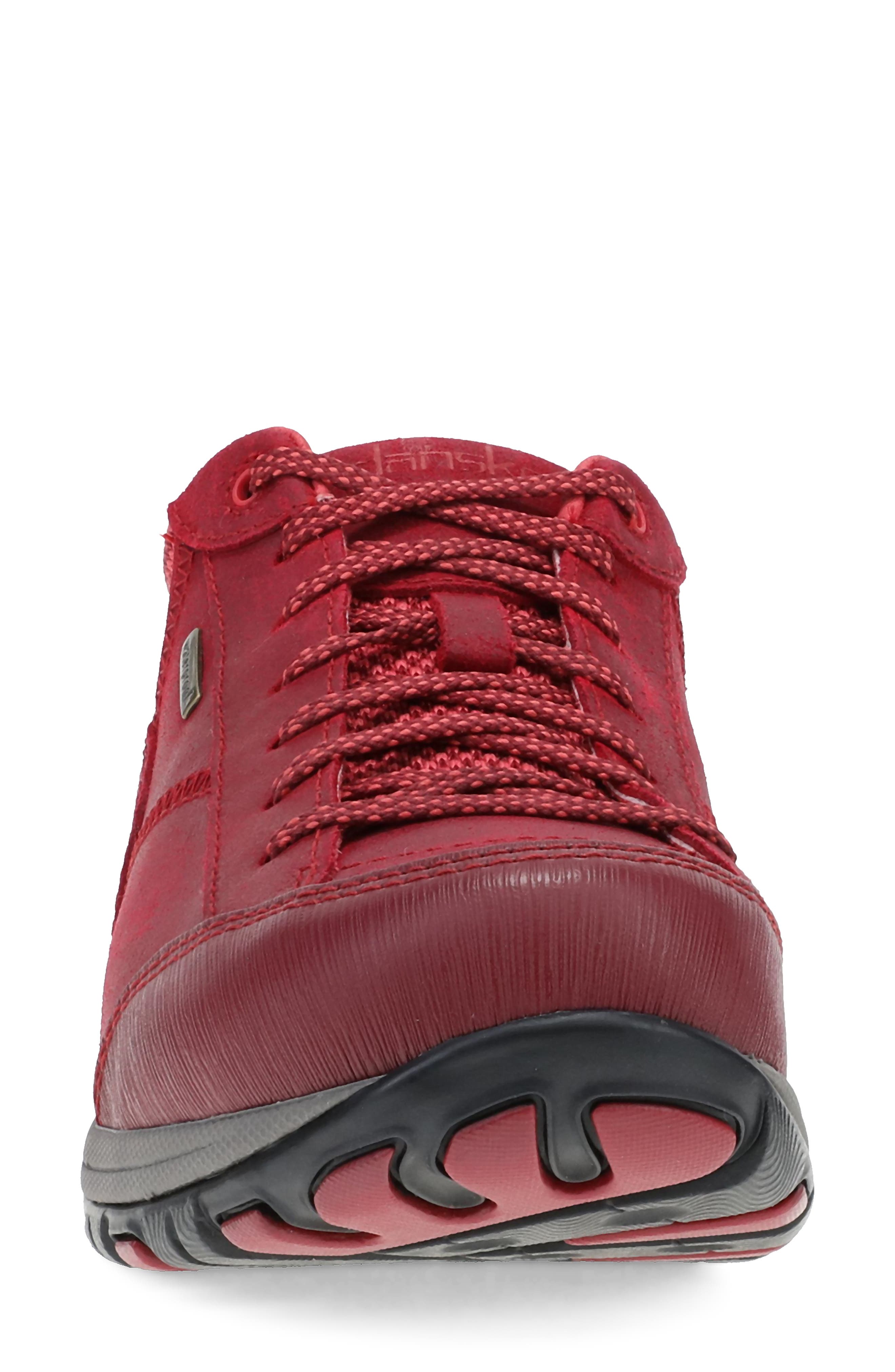 'Paisley' Waterproof Sneaker, Alternate, color, RED WATERPROOF