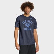 Nike Men's Nike Heather Navy North Carolina Tar Heels Legacy Mantra Tri-Blend T-Shirt