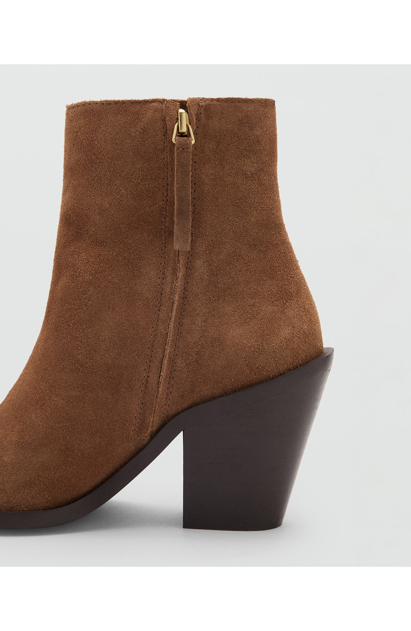 MANGO Pointed Toe Bootie, Alternate, color, 